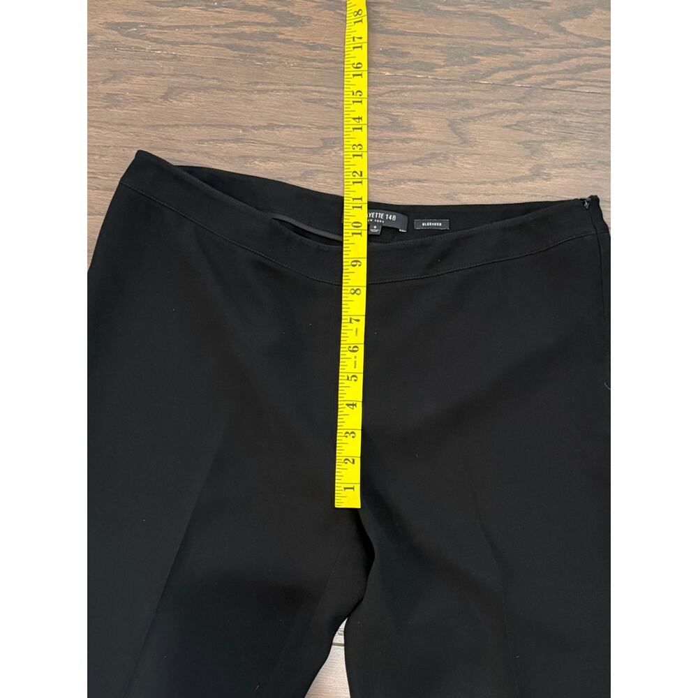 Lafayette 148 New York Bleecker Slim Fit Black Dress Pants Size 6 EUC - Picture 6 of 8